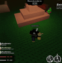 a screenshot of a video game that says round ends in at 3:32