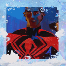 a picture of a superhero with the words i 'm ready for death above him