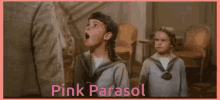 Pink Parasol Debbie Turner GIF - Pink Parasol Debbie Turner The Sound Of Music GIFs