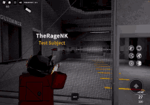 a screenshot of a video game with the username theragenk on the screen