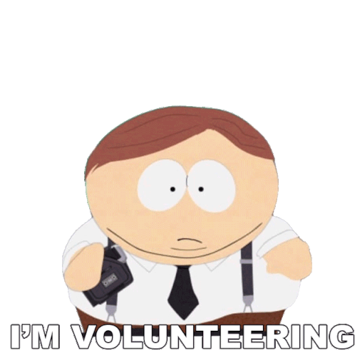 Im Volunteering Eric Cartman Sticker - Im Volunteering Eric Cartman South Park Stickers