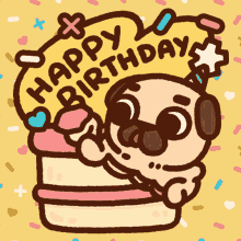 Happy Birthday Pug GIFs | Tenor