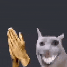Creepy Cat Clapping Pixelated GIF - Creepy Cat Clapping Pixelated GIFs