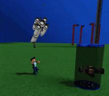 a computer generated image of a rocket being launched into space