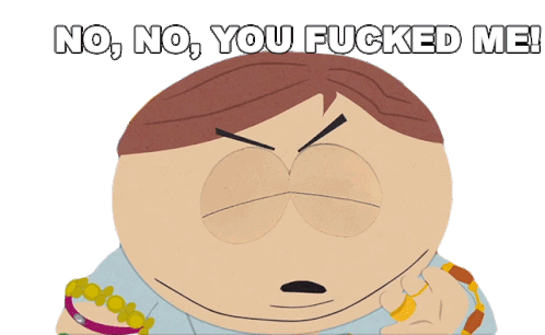 No No You Fucked Me Eric Cartman Sticker - No No You Fucked Me Eric Cartman South Park Stickers