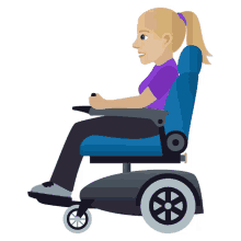 motorized wheelchair joypixels disabled handicapped pwd