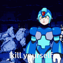 Megaman Mega Man X GIF - Megaman Mega Man X Kill Yourself Megaman GIFs