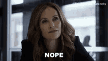 Nope Mary GIF - Nope Mary Tell Me Your Secrets GIFs