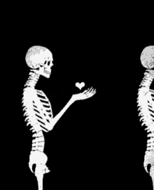 Skeleton Heart GIF - Skeleton Heart Love GIFs
