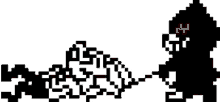 monokuma danganronpa 8bits pixel art bear