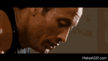 The Rock Tired GIF - The Rock Tired Sweating GIFs