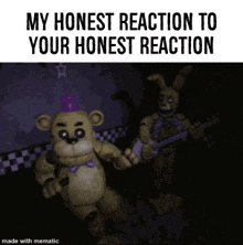 honest reaction