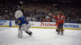 Toronto Maple Leafs Carlton The Bear GIF - Toronto Maple Leafs Carlton The Bear Sliding On Ice GIFs