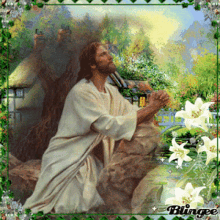 Jesus Praying GIF - Jesus Praying Garden GIFs