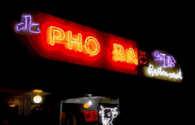 pho bar pho neon noodles lights