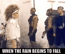 Jermaine Jackson Pia Zadora GIF - Jermaine Jackson Pia Zadora When The Rain Begins To Fall GIFs
