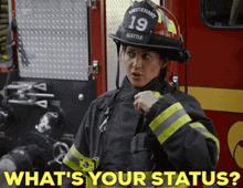 Station 19 Andy Herrera GIF - Station 19 Andy Herrera Whats Your Status GIFs
