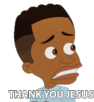 Thank You Jesus Elijah Sticker - Thank You Jesus Elijah Big Mouth Stickers