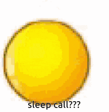 a pixelated image of a smiley face with the words sleep call written below it