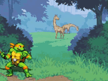 beat em up shredders revenge giraffe giraffes teenage mutant ninja turtles