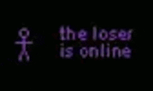 Purple User Online GIF - Purple User Online The Loser Is Online Purple GIFs