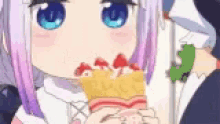 Kanna Kamui Eating GIF - Kanna Kamui Eating Hungry GIFs