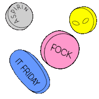 Fock Pills Sticker - Fock Pills Tab Stickers