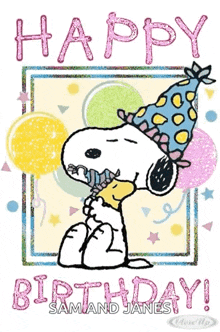Snoopy Birthday Happy Birthday Snoopy GIF - Snoopy Birthday Happy Birthday Snoopy GIFs
