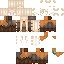 a screenshot of a minecraft skin for a girl with a white headband and brown hair .