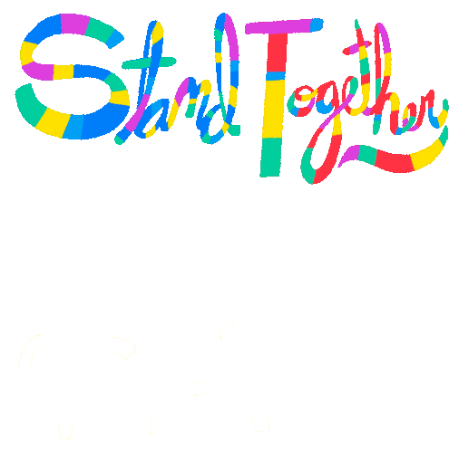 Stand Together Against Asian American Hate Asian Community Sticker - Stand Together Against Asian American Hate Stand Together Asian Community Stickers