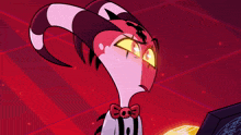 a cartoon character with a bow tie and the words whaaat on it