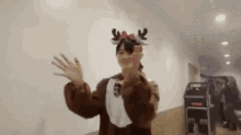 帆華 トナカイ コスプレ　ダンス　メリクリ　クリスマス GIF - Reindeer Japanese Christmas GIFs