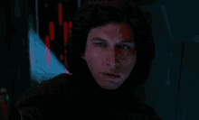 a man says " don t be afraid i feel it too " in a dark room