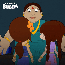 a mother 's day greeting from chhota bheem with two girls