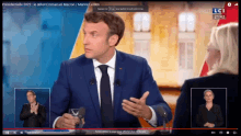 Macron Hand Debate GIF - Macron Hand Debate Presidential GIFs
