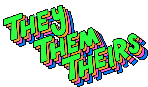 Meganmotown They Them Theirs Sticker - Meganmotown They Them Theirs Pronouns Stickers