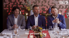 you get used to it pete evans manu feildel colin fassnidge my kitchen rules