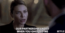 Our Partnership Ended When You Ghosted Me Chloe Decker GIF - Our Partnership Ended When You Ghosted Me Chloe Decker Lauren German GIFs