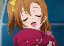 Honoka Kousaka Sleepy GIF - Honoka Kousaka Sleepy Anime GIFs