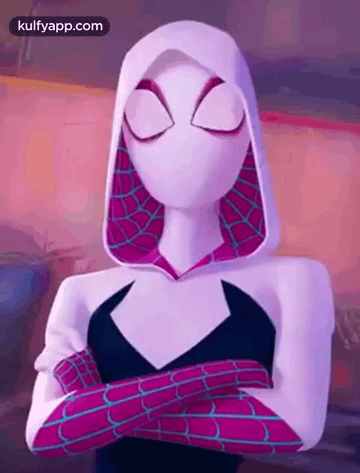 White Spider  GIF - White spider man Spider man Across the spider  verse - Discover & Share GIFs