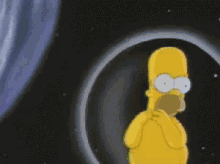 Homer In Space - The Simpsons GIF - Simpsons Homer S Impson Homer GIFs