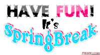 Have Fun Spring Break Sticker