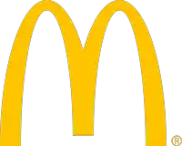 a yellow mcdonald 's logo with a r on it