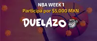 a poster for nba week 1 with a monkey on it