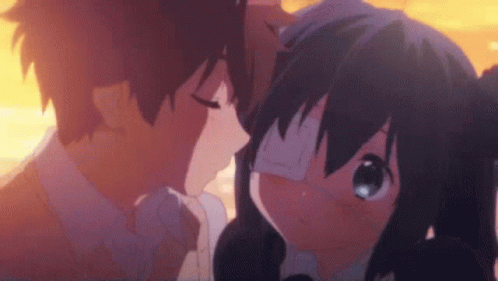 Boy Kiss Girl Anime GIFs | Tenor