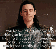 Loki You Know GIF - Loki You Know It Hurts GIFs