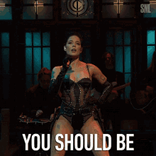 You Should Be Halsey GIF - You Should Be Halsey Saturday Night Live GIFs
