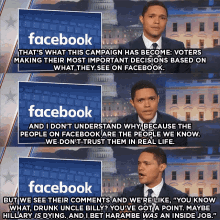 a man is talking about facebook and why it is important