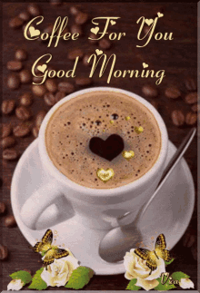 good morning coffee cup coffee cup coffee bean