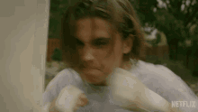 Punch Robby Keene GIF - Punch Robby Keene Tanner Buchanan GIFs
